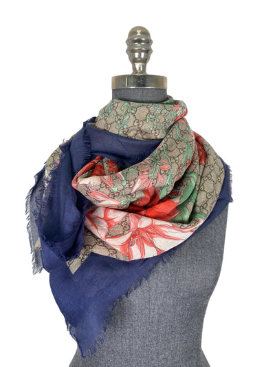 Gucci Floral Scarf-Replica Designer Handbag Store
