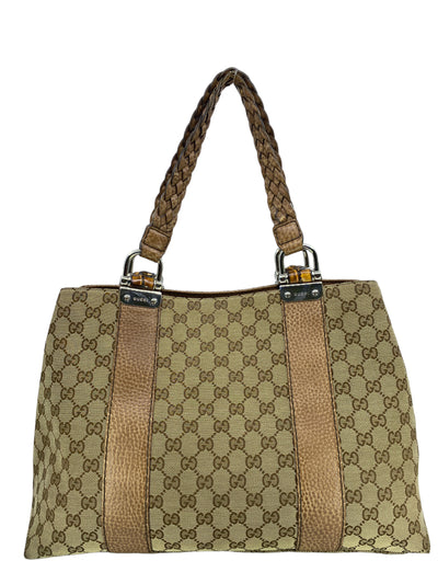 Gucci Bamboo Bar GG Canvas Tote-Replica Designer Handbag Store
