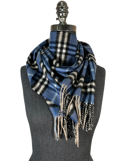 Burberry Classic Blue Check Scarf-Replica Designer Handbag Store
