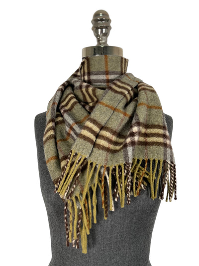 Burberry Olive Cashmere Scarf-Replica Designer Handbag Store
