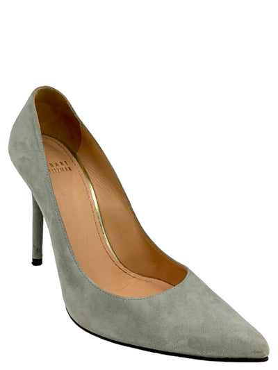 Stuart Weitzman Gray Suede Pumps Size 7-Replica Designer Handbag Store
