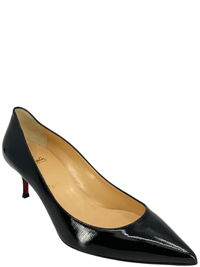 Christian Louboutin Black Patent Leather Pumps size 9-Replica Designer Handbag Store
