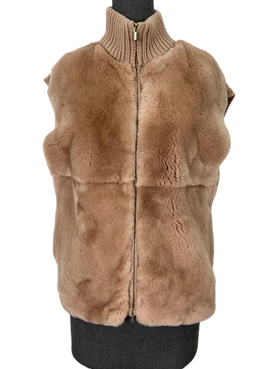 Peserico Rabbit Fur Vest Size M-Replica Designer Handbag Store
