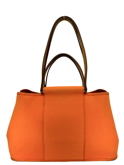 Hermes Orange Canvas Cabag Elan PM Tote Bag-Replica Designer Handbag Store
