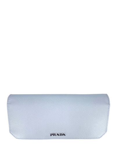 Prada White Saffiano Leather Flap Wallet-Replica Designer Handbag Store
