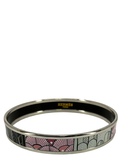 Hermes Tree of Song Printed Enamel Narrow Bracelet NEW-Replica Designer Handbag Store
