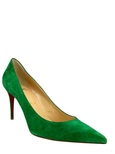 Christian Louboutin Kate Suede Point-Toe Pump Size 7.5 NEW-Replica Designer Handbag Store
