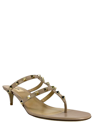 Valentino Rockstud Leather Thong Sandals Size 10 NEW-Replica Designer Handbag Store
