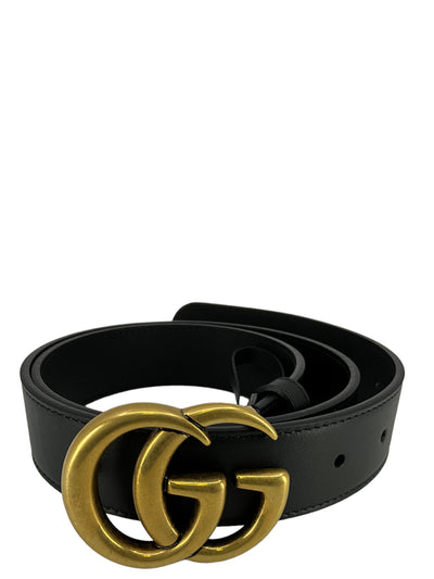 GUCCI GG Marmont Thin Leather Belt Size 80-Replica Designer Handbag Store
