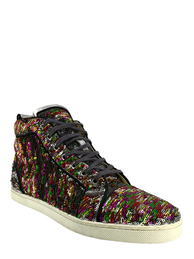 Christian Louboutin Metallic Sequin Womens Bip Bip Orlato Sneaker Size 10-Replica Designer Handbag Store
