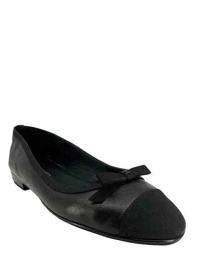 CHANEL Cap Toe Lambskin Leather Ballet Flats Size 11-Replica Designer Handbag Store
