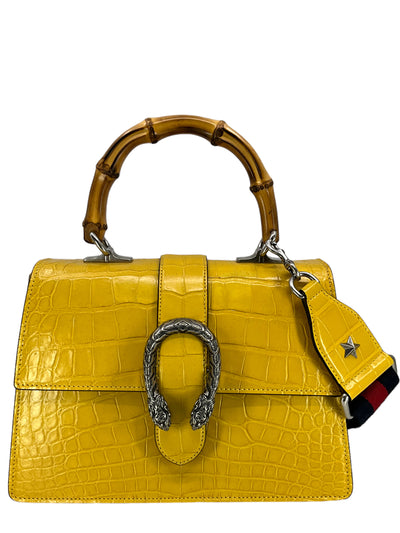 Gucci Dionysus Bamboo Top Handle Crocodile Bag-Replica Designer Handbag Store
