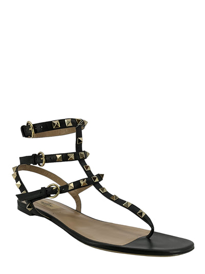 Valentino Rockstud Leather Gladiator Sandals Size 9-Replica Designer Handbag Store
