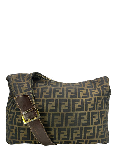 FENDI Vintage Zucca Canvas Shoulder Bag-Replica Designer Handbag Store
