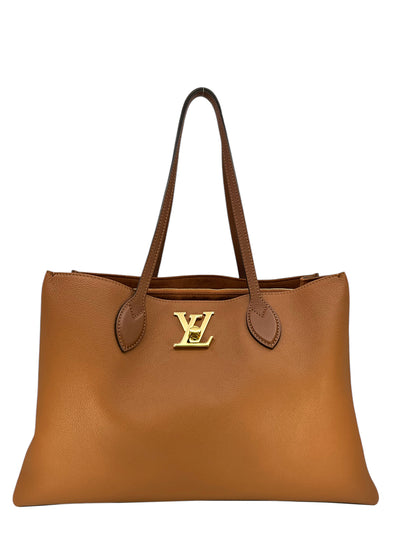 LOUIS VUITTON Calfskin Lockme Shopping Tote Bag-Replica Designer Handbag Store
