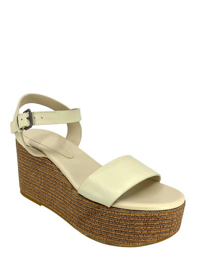 Brunello Cucinelli Beaded Espadrille Platform Wedge Sandals Size 8-Replica Designer Handbag Store
