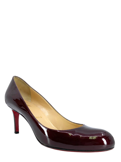 Christian Louboutin Patent Leather Simple Pumps Size 8-Replica Designer Handbag Store
