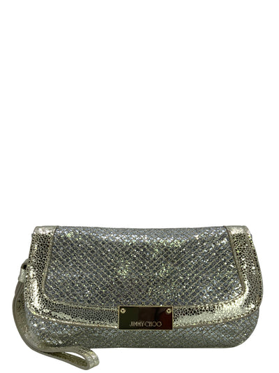 Jimmy Choo Zeta Glitter Wristlet Clutch-Replica Designer Handbag Store
