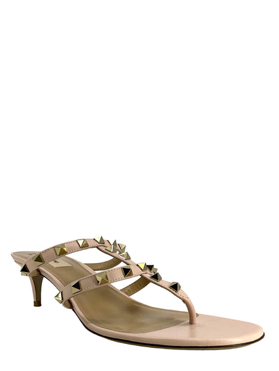 Valentino Rockstud Leather Thong Sandals Size 9.5-Replica Designer Handbag Store
