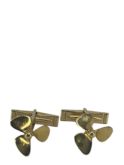 Tiffany 
Co. 14k Yellow Gold Propeller Cuff Links-Replica Designer Handbag Store
