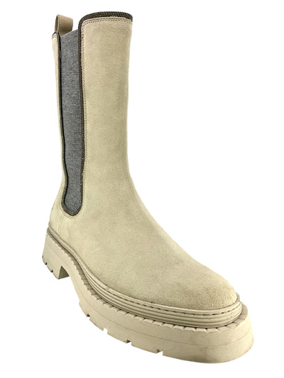 Brunello Cucinelli Cashmere And Suede Monili Bead Chelsea Boots Size 7-Replica Designer Handbag Store
