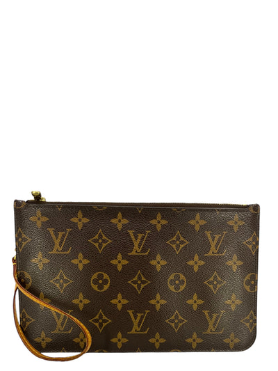 LOUIS VUITTON Monogram Neverfull MM Pochette Wristlet-Replica Designer Handbag Store
