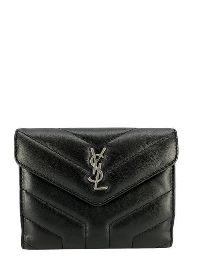 YSL Quilted Lambskin Compact Loulou Wallet-Replica Designer Handbag Store
