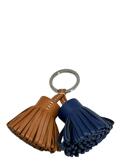 HERMES Carmen Uno Dos Duo Fringe Tassel Key Ring Bag Charm NEW-Replica Designer Handbag Store
