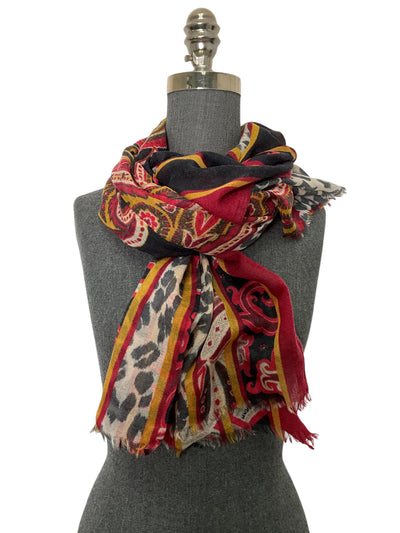 ETRO Paisley Printed Fringe Oblong Scarf-Replica Designer Handbag Store
