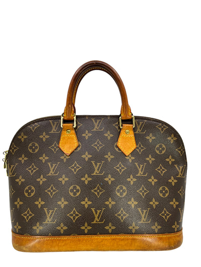 Louis Vuitton Sac Alma MM Monogram Canvas Satchel Bag-Replica Designer Handbag Store
