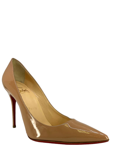 Christian Louboutin Patent Leather Point Toe Pumps Size 6.5-Replica Designer Handbag Store
