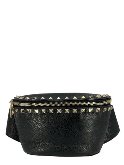 VALENTINO Grained Calfskin Rockstud Belt Bag-Replica Designer Handbag Store
