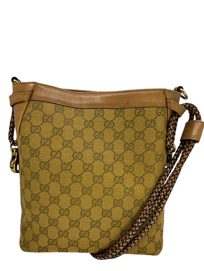 GUCCI GG Canvas Braided Strap Crossbody Bag-Replica Designer Handbag Store
