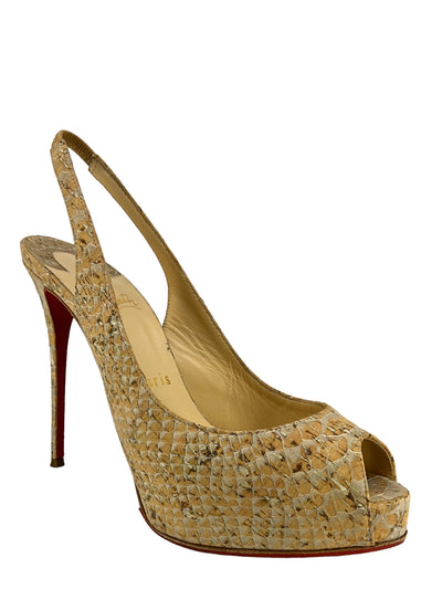 Christian Louboutin No Prive 120 Slingback Pumps Size 6.5-Replica Designer Handbag Store
