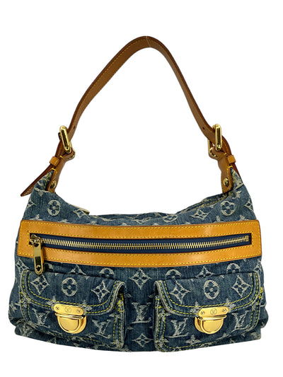 LOUIS VUITTON Monogram Denim Baggy PM Blue-Replica Designer Handbag Store
