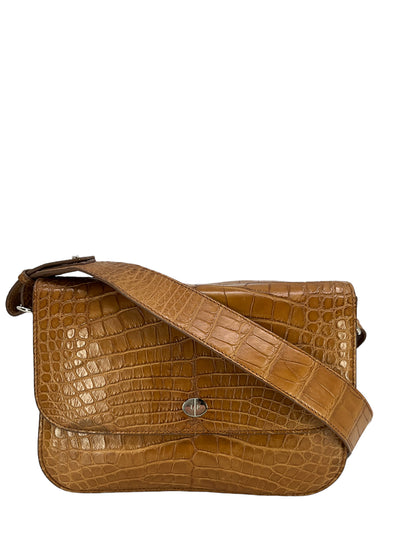 LORO PIANA Alligator Medium Flap Bag-Replica Designer Handbag Store
