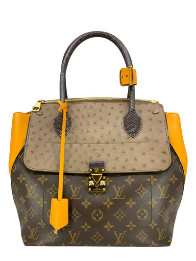 LOUIS VUITTON Limited Edition Bordeaux Exotique Monogram Majestueux MM Tote Bag-Replica Designer Handbag Store
