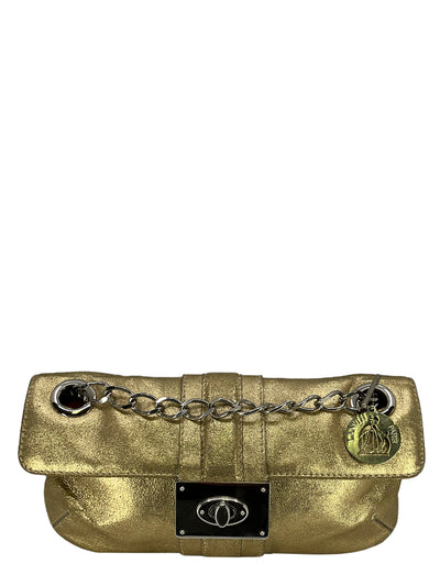 LANVIN Metallic Leather Hero Flap Bag-Replica Designer Handbag Store
