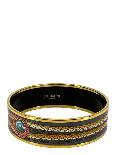 Hermes Printed Enamel Rope Narrow Bracelet 65-Replica Designer Handbag Store
