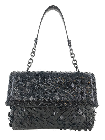 Bottega Veneta Olimpia Small Snakeskin Intrecciato Shoulder Bag-Replica Designer Handbag Store
