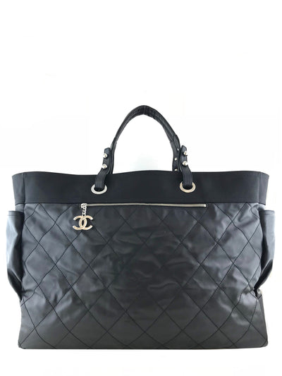 Chanel Quilted Coated Canvas Paris Biarritz Weekender Travel Bag-Replica Designer Handbag Store
