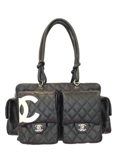 Chanel Quilted Leather Ligne Cambon Reporter Bag-Replica Designer Handbag Store
