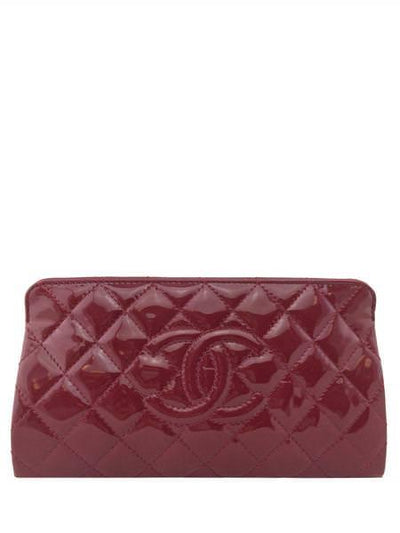 Chanel Quilted Patent Leather Timeless Clutch Bag-Replica Designer Handbag Store
