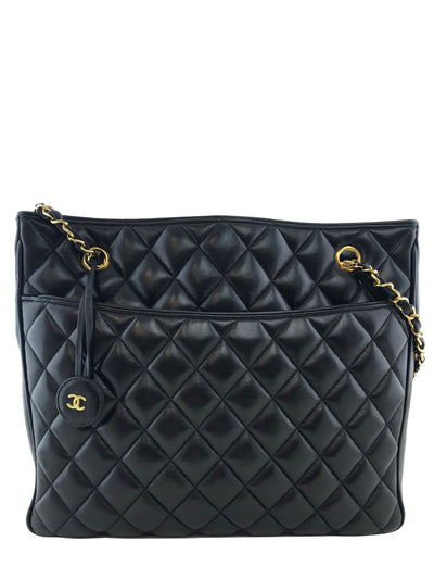 Chanel Vintage Lambskin Quilted Shoulder Bag-Replica Designer Handbag Store
