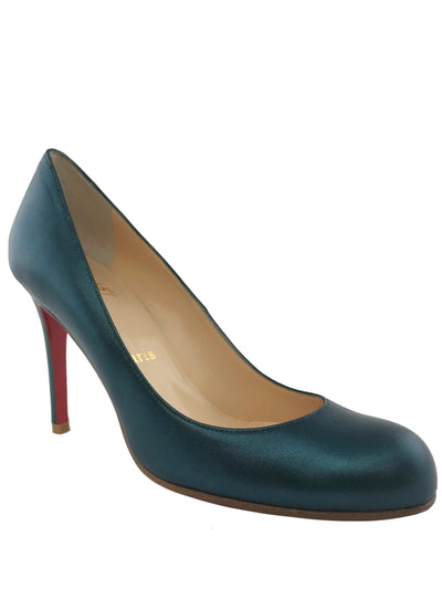 Christian Louboutin Simple 100 Nappa Laminato Pumps Size 6-Replica Designer Handbag Store
