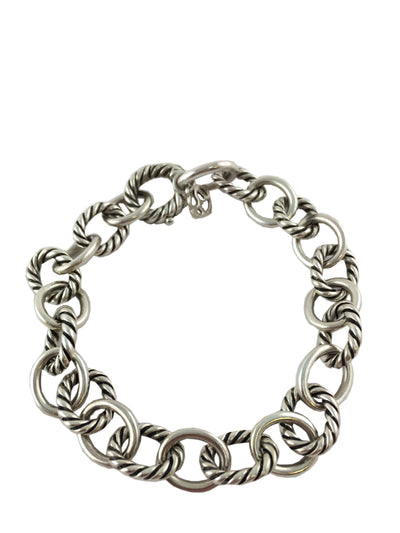 David Yurman Cable Collectibles Oval Link Charm Bracelet-Replica Designer Handbag Store
