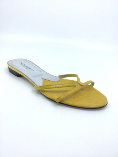 Dolce and Gabbana Yellow Slides-Replica Designer Handbag Store
