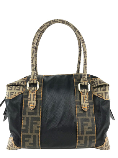 Fendi B Mix Coated Canvas Satchel Bag-Replica Designer Handbag Store
