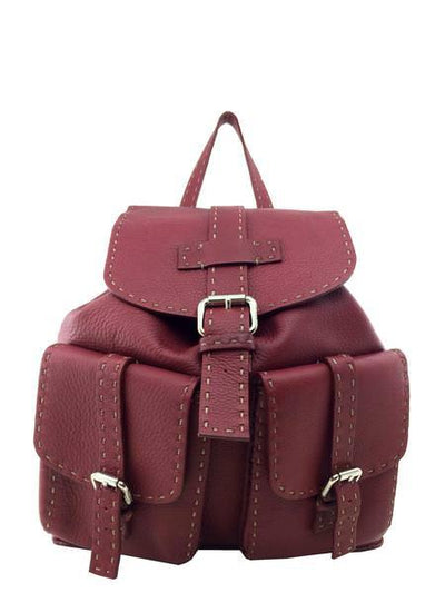 Fendi Selleria Leather Backpack-Replica Designer Handbag Store
