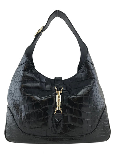 Gucci Crocodile Jackie O Hobo Bag-Replica Designer Handbag Store
